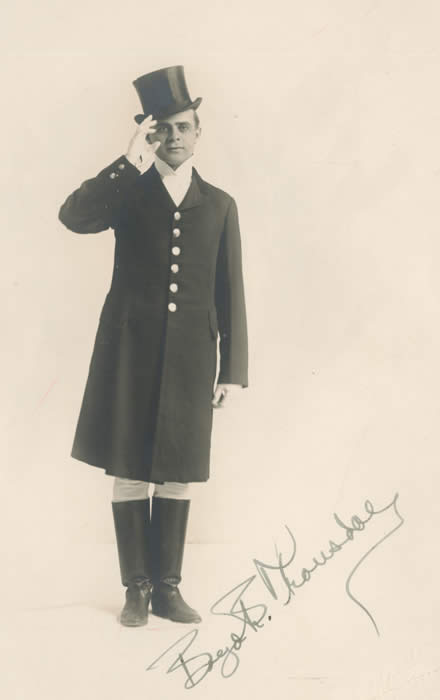 Boyd Trousdale as the lead in "The Man on the Box," 1909-1910